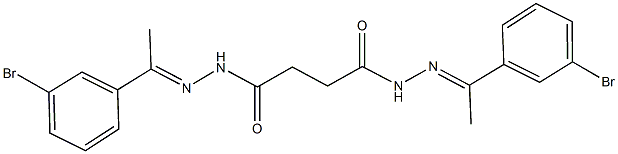 N'~1~,N'~4~-bis[1-(3-bromophenyl)ethylidene]succinohydrazide,350038-78-7,结构式