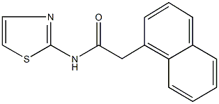 2-(1-naphthyl)-N-(1,3-thiazol-2-yl)acetamide Structure