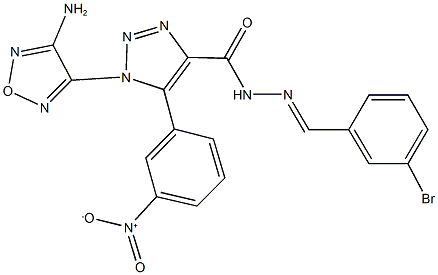 350497-23-3 1-(4-amino-1,2,5-oxadiazol-3-yl)-N'-(3-bromobenzylidene)-5-{3-nitrophenyl}-1H-1,2,3-triazole-4-carbohydrazide