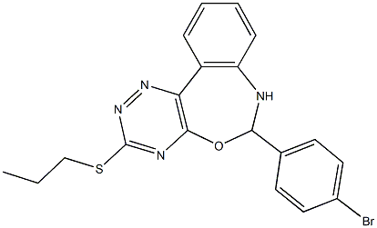 350503-78-5 6-(4-bromophenyl)-3-(propylsulfanyl)-6,7-dihydro[1,2,4]triazino[5,6-d][3,1]benzoxazepine