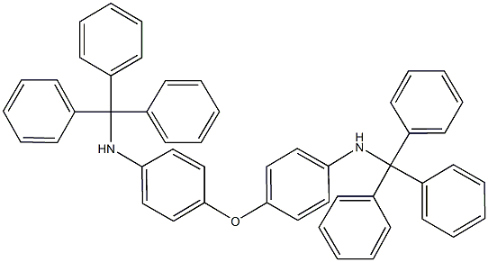 N-trityl-N-{4-[4-(tritylamino)phenoxy]phenyl}amine 化学構造式