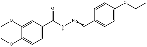 N'-(4-ethoxybenzylidene)-3,4-dimethoxybenzohydrazide,350509-75-0,结构式