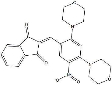 350612-62-3 2-[5-nitro-2,4-di(4-morpholinyl)benzylidene]-1H-indene-1,3(2H)-dione