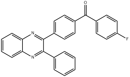 (4-fluorophenyl)[4-(3-phenyl-2-quinoxalinyl)phenyl]methanone|