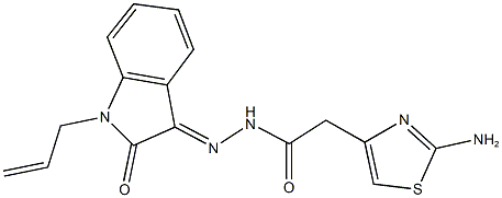 N'-(1-allyl-2-oxo-1,2-dihydro-3H-indol-3-ylidene)-2-(2-amino-1,3-thiazol-4-yl)acetohydrazide|