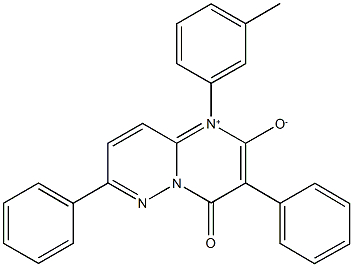 1-(3-methylphenyl)-4-oxo-3,7-diphenyl-4H-pyrimido[1,2-b]pyridazin-1-ium-2-olate Structure