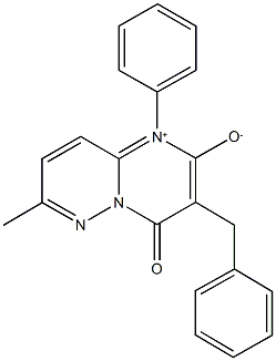 3-benzyl-7-methyl-4-oxo-1-phenyl-4H-pyrimido[1,2-b]pyridazin-1-ium-2-olate Structure