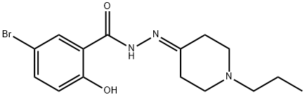 5-bromo-2-hydroxy-N'-(1-propyl-4-piperidinylidene)benzohydrazide|