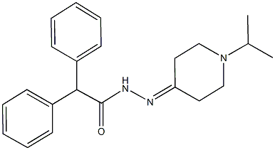 N'-(1-isopropyl-4-piperidinylidene)-2,2-diphenylacetohydrazide Structure
