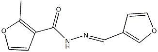 N'-(3-furylmethylene)-2-methyl-3-furohydrazide Struktur