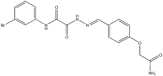 2-{2-[4-(2-amino-2-oxoethoxy)benzylidene]hydrazino}-N-(3-bromophenyl)-2-oxoacetamide|