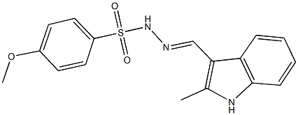 350999-20-1 4-methoxy-N'-[(2-methyl-1H-indol-3-yl)methylene]benzenesulfonohydrazide