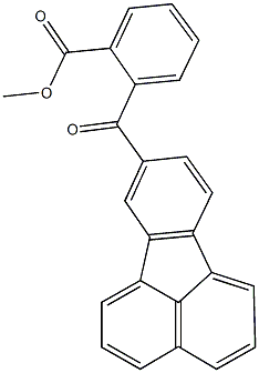 methyl 2-(8-fluoranthenylcarbonyl)benzoate Struktur