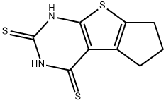 1,5,6,7-tetrahydro-2H-cyclopenta[4,5]thieno[2,3-d]pyrimidine-2,4(3H)-dithione Structure