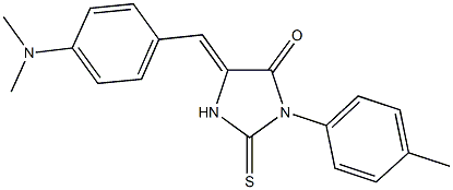 5-[4-(dimethylamino)benzylidene]-3-(4-methylphenyl)-2-thioxo-4-imidazolidinone|