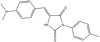 5-[4-(dimethylamino)benzylidene]-3-(4-methylphenyl)-2-thioxo-4-imidazolidinone Structure