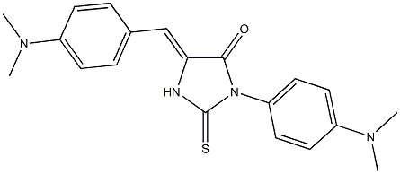 5-[4-(dimethylamino)benzylidene]-3-[4-(dimethylamino)phenyl]-2-thioxo-4-imidazolidinone,351034-29-2,结构式