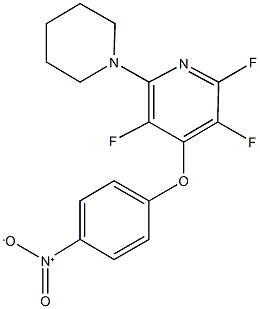 2,3,5-trifluoro-4-{4-nitrophenoxy}-6-(1-piperidinyl)pyridine|