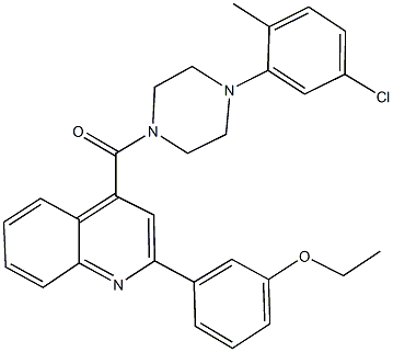 351154-73-9 4-{[4-(5-chloro-2-methylphenyl)-1-piperazinyl]carbonyl}-2-(3-ethoxyphenyl)quinoline