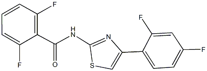 N-[4-(2,4-difluorophenyl)-1,3-thiazol-2-yl]-2,6-difluorobenzamide Structure