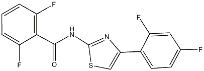 N-[4-(2,4-difluorophenyl)-1,3-thiazol-2-yl]-2,6-difluorobenzamide Struktur