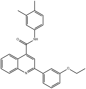 N-(3,4-dimethylphenyl)-2-(3-ethoxyphenyl)-4-quinolinecarboxamide Structure