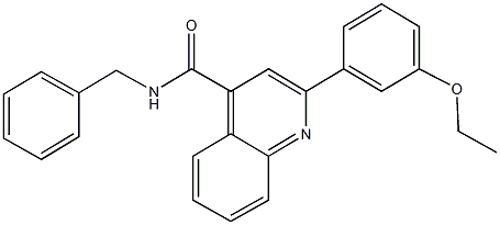 N-benzyl-2-(3-ethoxyphenyl)-4-quinolinecarboxamide Struktur