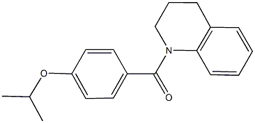 1-(4-isopropoxybenzoyl)-1,2,3,4-tetrahydroquinoline Struktur