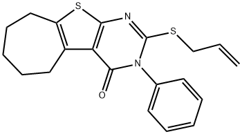 351159-75-6 2-(allylsulfanyl)-3-phenyl-3,5,6,7,8,9-hexahydro-4H-cyclohepta[4,5]thieno[2,3-d]pyrimidin-4-one