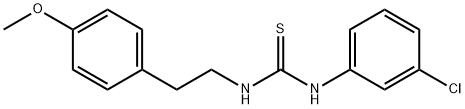 N-(3-chlorophenyl)-N'-[2-(4-methoxyphenyl)ethyl]thiourea Structure