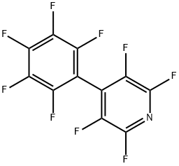 2,3,5,6-tetrafluoro-4-(2,3,4,5,6-pentafluorophenyl)pyridine Struktur