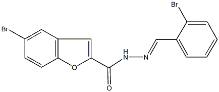 5-bromo-N'-(2-bromobenzylidene)-1-benzofuran-2-carbohydrazide,351212-03-8,结构式