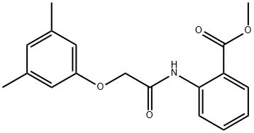 methyl 2-{[(3,5-dimethylphenoxy)acetyl]amino}benzoate Structure