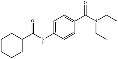 4-[(cyclohexylcarbonyl)amino]-N,N-diethylbenzamide|