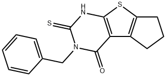 351342-01-3 3-benzyl-2-sulfanyl-3,5,6,7-tetrahydro-4H-cyclopenta[4,5]thieno[2,3-d]pyrimidin-4-one