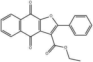 ethyl 4,9-dioxo-2-phenyl-4,9-dihydronaphtho[2,3-b]furan-3-carboxylate Structure