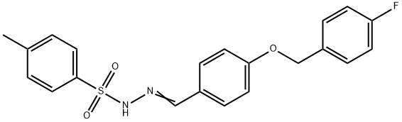 N'-{4-[(4-fluorobenzyl)oxy]benzylidene}-4-methylbenzenesulfonohydrazide Structure