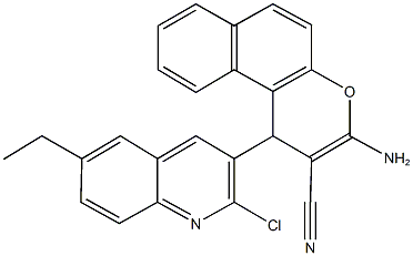 3-amino-1-(2-chloro-6-ethyl-3-quinolinyl)-1H-benzo[f]chromene-2-carbonitrile|