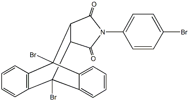 1,8-dibromo-17-(4-bromophenyl)-17-azapentacyclo[6.6.5.0~2,7~.0~9,14~.0~15,19~]nonadeca-2,4,6,9,11,13-hexaene-16,18-dione Structure