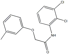 N-(2,3-dichlorophenyl)-2-(3-methylphenoxy)acetamide 化学構造式