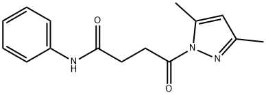 4-(3,5-dimethyl-1H-pyrazol-1-yl)-4-oxo-N-phenylbutanamide Structure