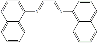 N-(1-naphthyl)-N-[2-(1-naphthylimino)ethylidene]amine Structure