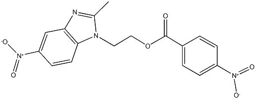 2-{5-nitro-2-methyl-1H-benzimidazol-1-yl}ethyl 4-nitrobenzoate,351437-69-9,结构式