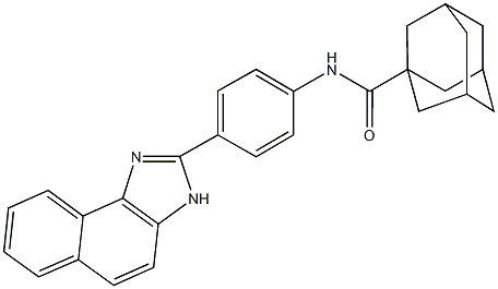 N-[4-(3H-naphtho[1,2-d]imidazol-2-yl)phenyl]adamantane-1-carboxamide Structure