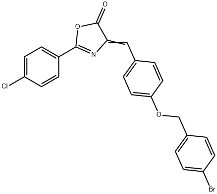 351444-04-7 4-{4-[(4-bromobenzyl)oxy]benzylidene}-2-(4-chlorophenyl)-1,3-oxazol-5(4H)-one