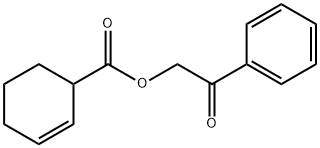 2-oxo-2-phenylethyl 2-cyclohexene-1-carboxylate 结构式