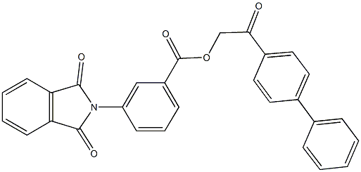 351497-14-8 2-[1,1'-biphenyl]-4-yl-2-oxoethyl 3-(1,3-dioxo-1,3-dihydro-2H-isoindol-2-yl)benzoate