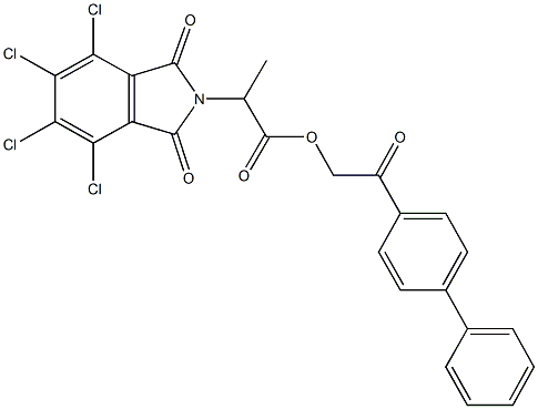 351497-15-9 2-[1,1'-biphenyl]-4-yl-2-oxoethyl 2-(4,5,6,7-tetrachloro-1,3-dioxo-1,3-dihydro-2H-isoindol-2-yl)propanoate