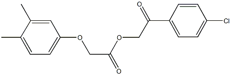 2-(4-chlorophenyl)-2-oxoethyl (3,4-dimethylphenoxy)acetate,351497-17-1,结构式