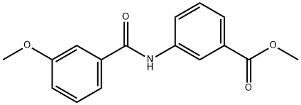 methyl 3-[(3-methoxybenzoyl)amino]benzoate 结构式